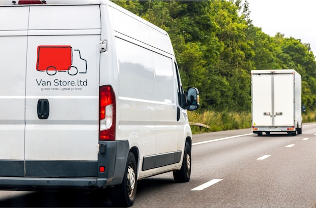 Van store vehicle on motorway