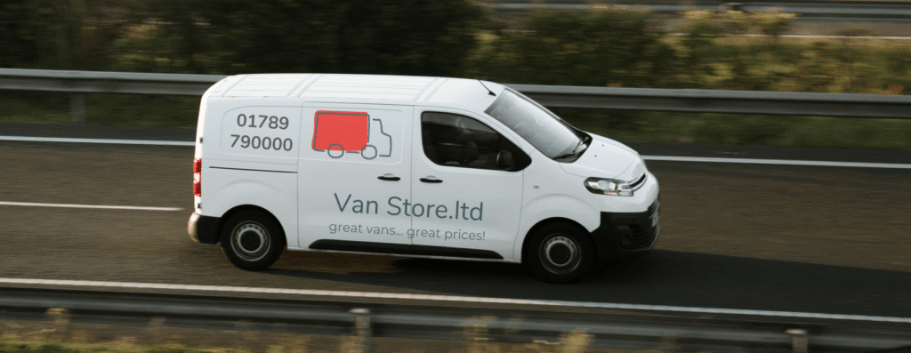 Van Store Vehicle on road in Warwickshire